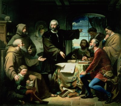 Christopher Columbus (1451-1506) in the Monastery of la Rabida, 1856 by Eduardo Cano de la Peña